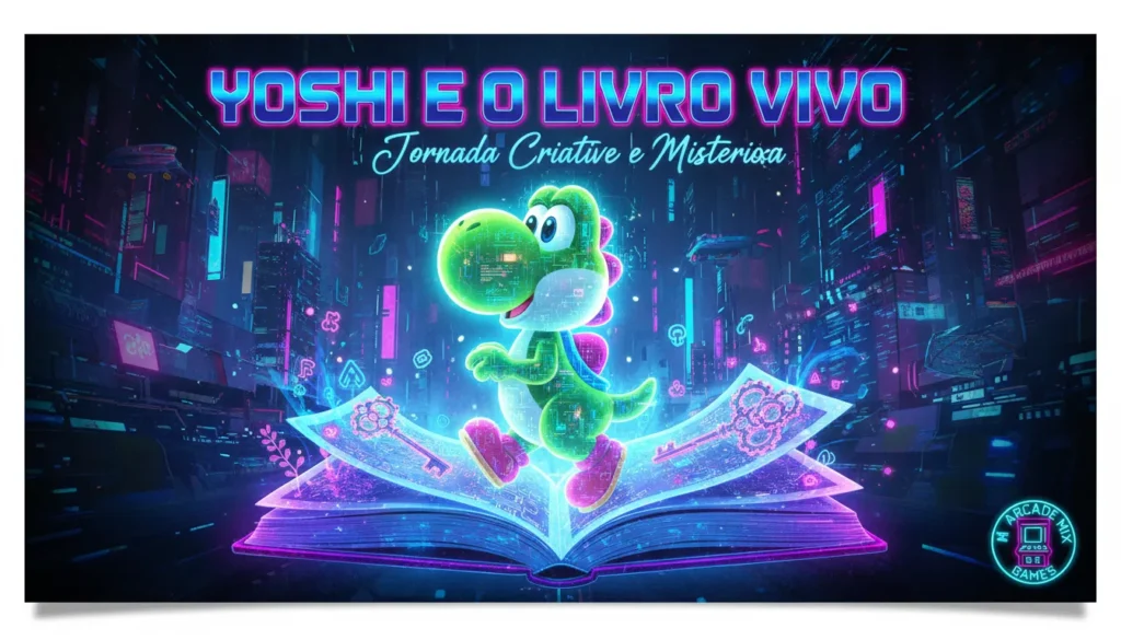 Yoshi e o Livro Vivo: Jornada Criativa e Misteriosa Yoshi e o Livro Vivo: Jornada Criativa e Misteriosa